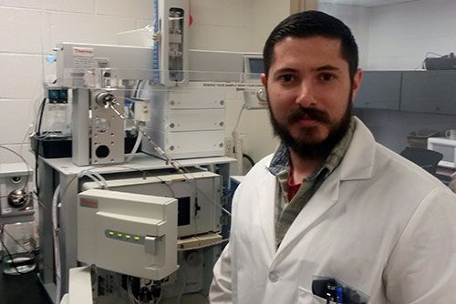Bionano researcher with Q-Exactive Mass Spec